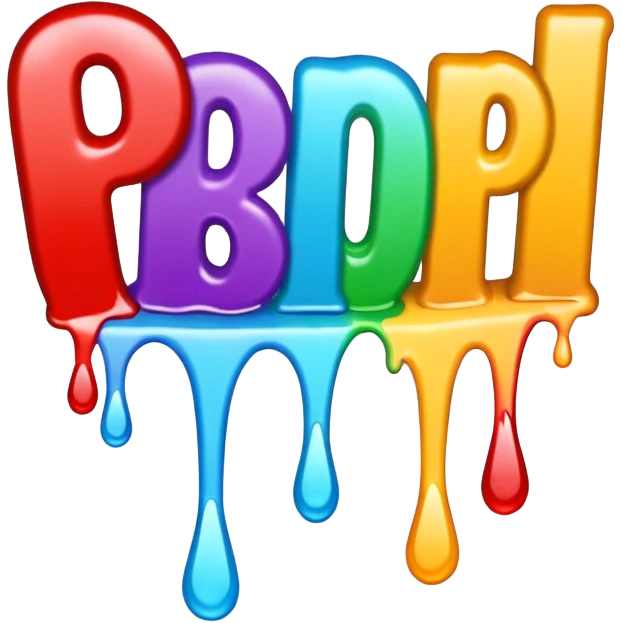 Words that say "RIP" in drippy letters  emoji