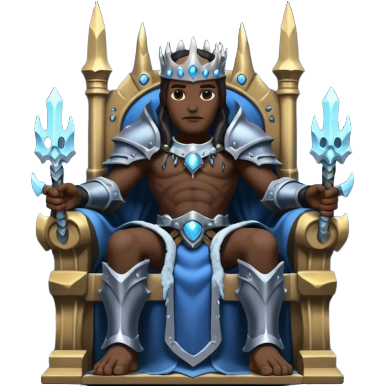 Lich King on trone emoji