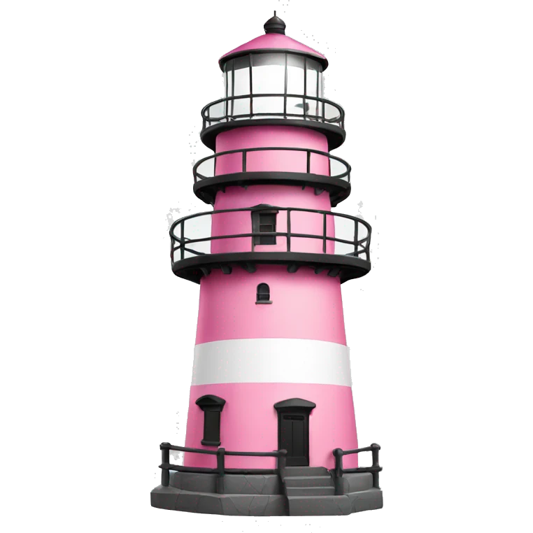 Pink lighthouse emoji