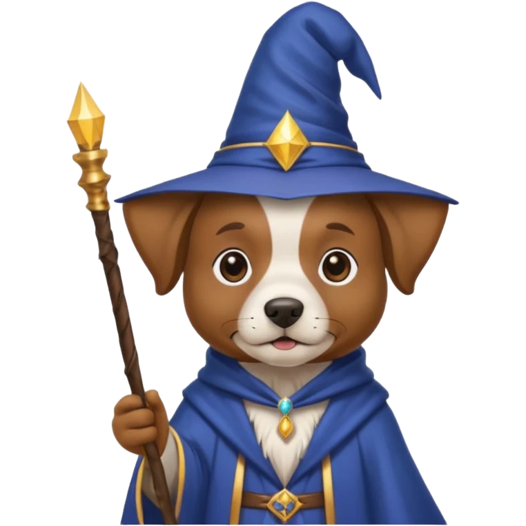 Dog wizard emoji
