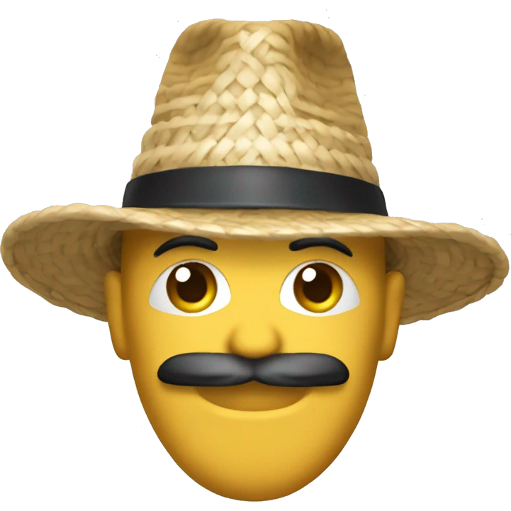 chapeu de palha emoji