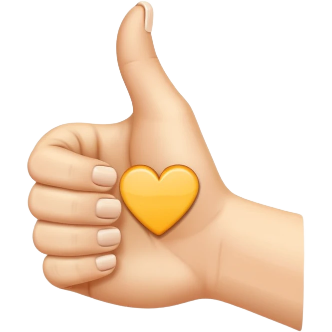 kciuk w górę z wystawionym dodatkowo palcem wskazującym  emoji