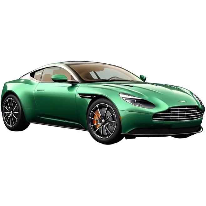 Aston Martin DB11 - Aston Martin (Model Year: 2022) (Iconic colour: Green) emoji