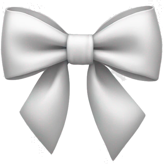 white bow emoji
