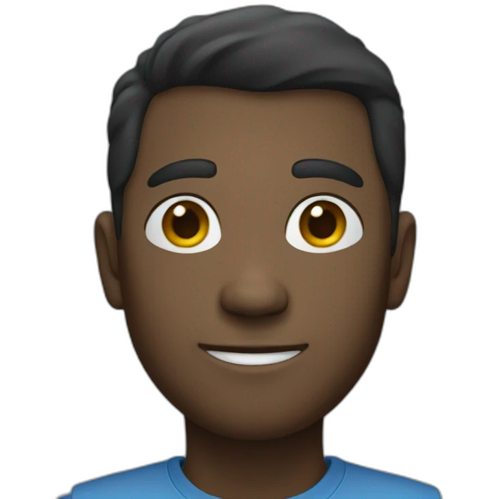 Blue avatar emoji