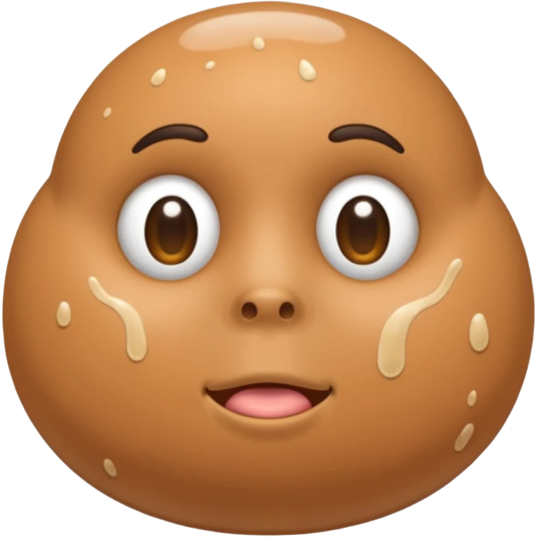 naked man with 2 balls and a penis with cum emoji
