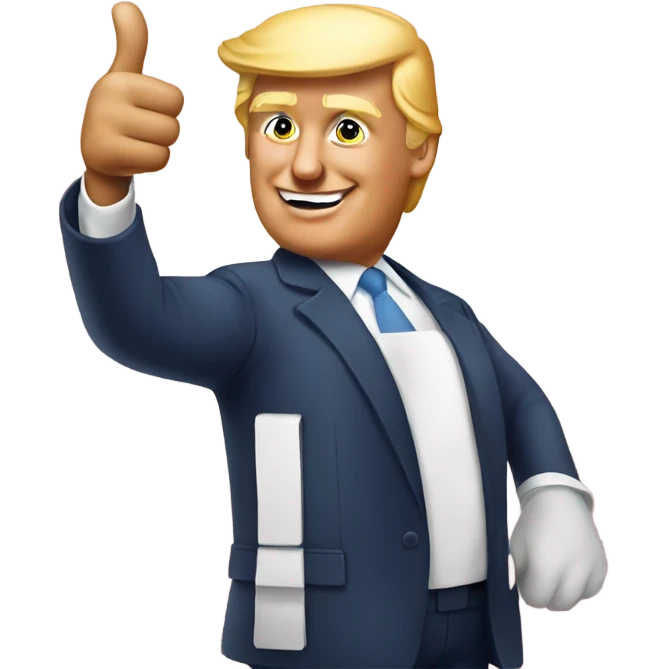 donald trump thumbs up emoji