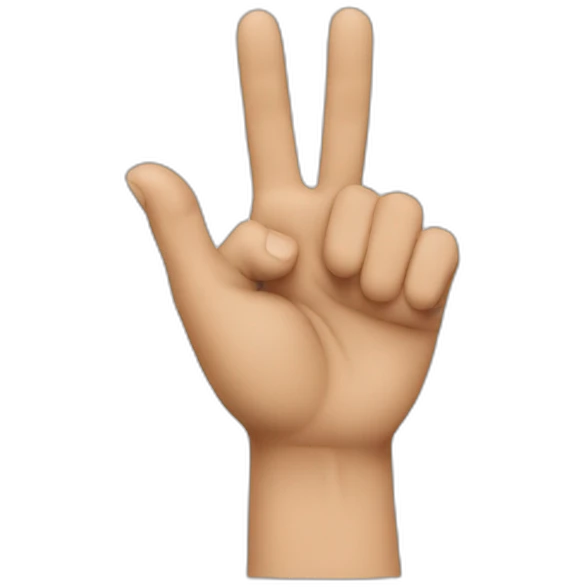 this reaction point finger emoji