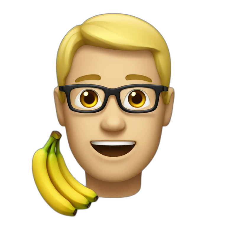Homme banane emoji