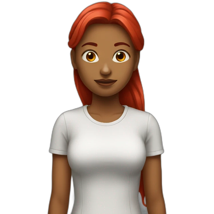 Blased Red young woman emoji
