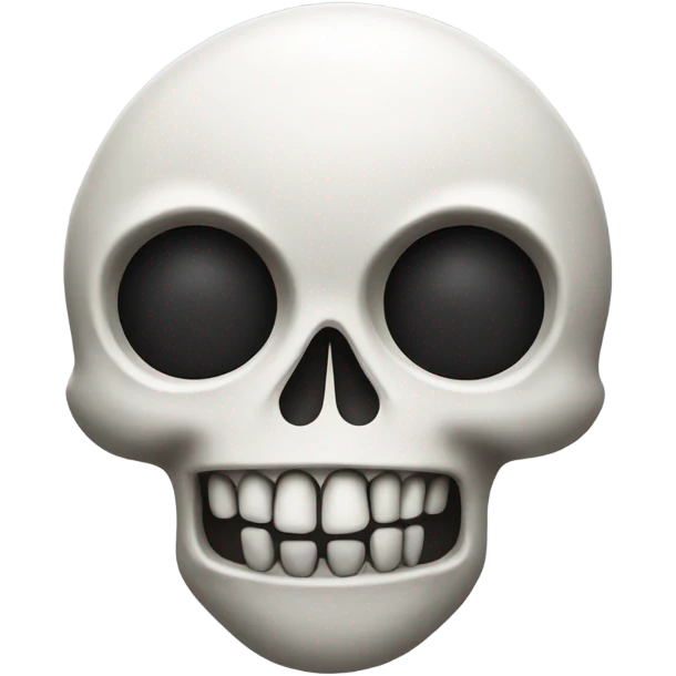 Skull made of a golfball and Crossbones emoji