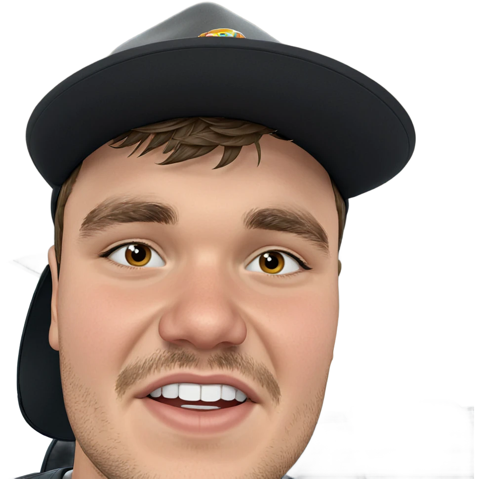 handsome boy in a hat emoji