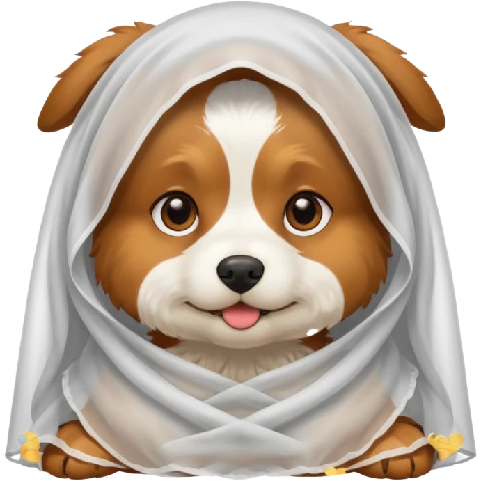 dog in white veil  emoji
