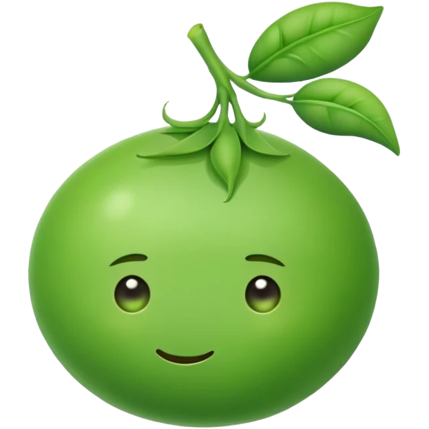 simple green pea emoji