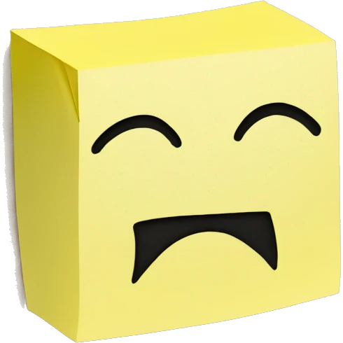 A block of Post-it emoji