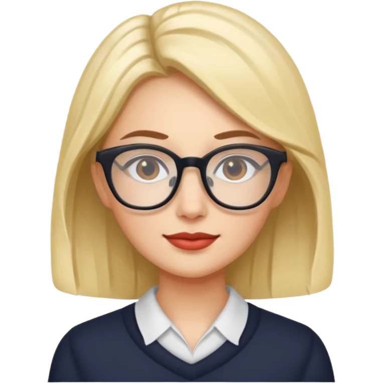 famous women with glasses emoji