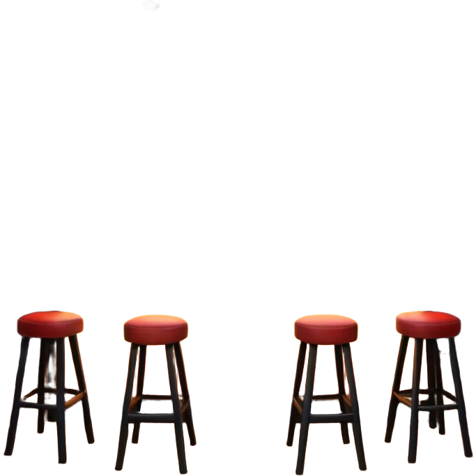 A 3D cartoon bar interior with a counter, glowing shelves of colorful bottles, tall stools, and hanging lights, warm ambient lighting, realistic reflections, Memoji-style. Photo Frame. Negative : Transparent. emoji