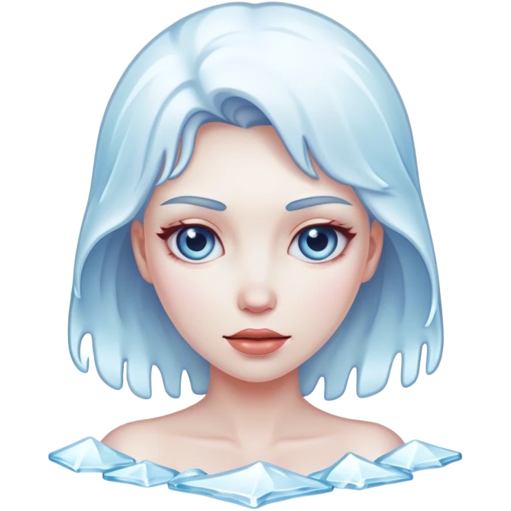 mujer de hielo emoji