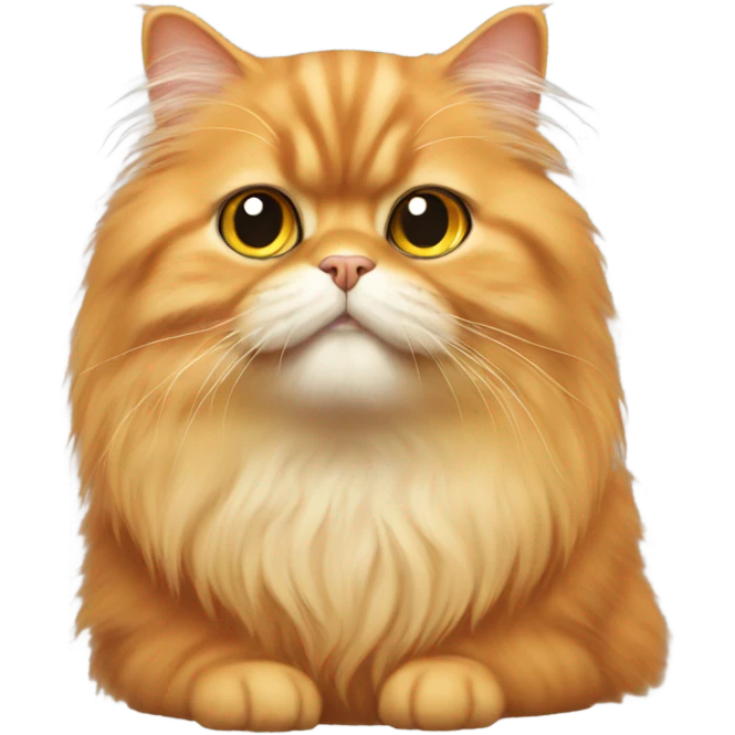orange persian cat  emoji