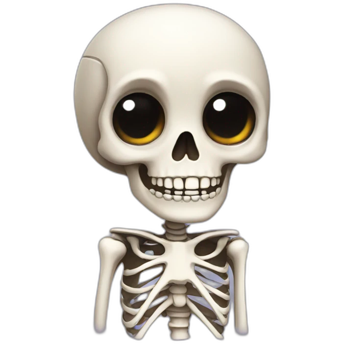 cute skeleton character emoji