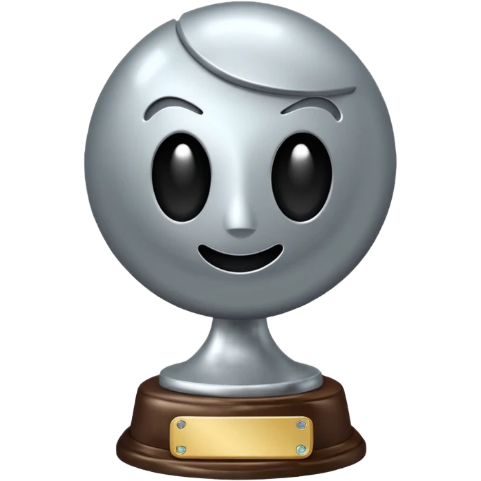 trofeu escrito "PANIC" emoji