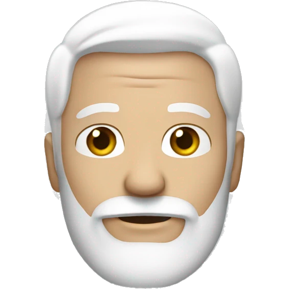 guy-with-white-hair and white beard with hazel eyes emoji