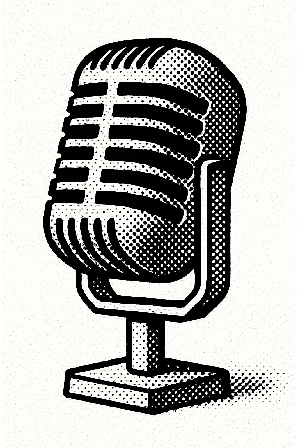 vintage microphone emoji