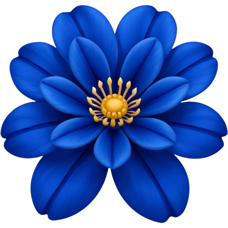royal blue flower emoji