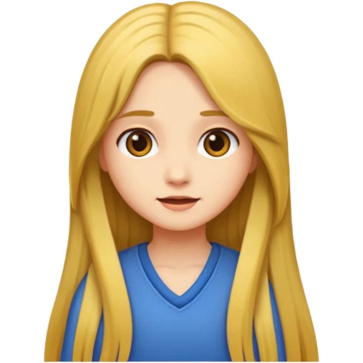 long hair girl emoji