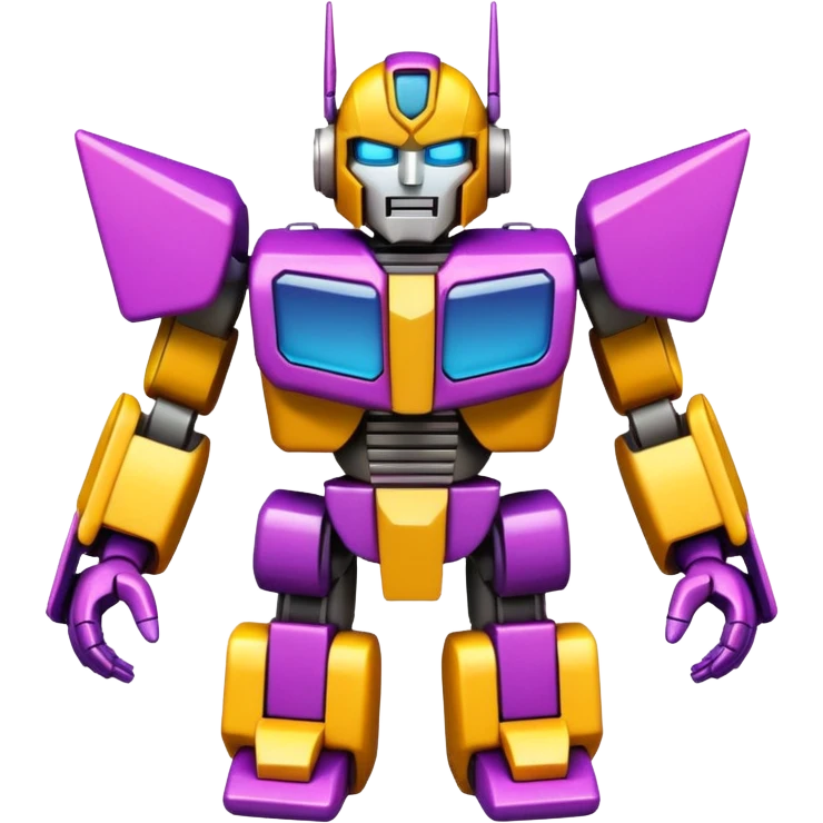 transformer made out of thousands of emojis emoji