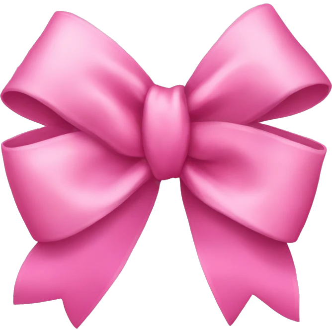 Pink bow emoji