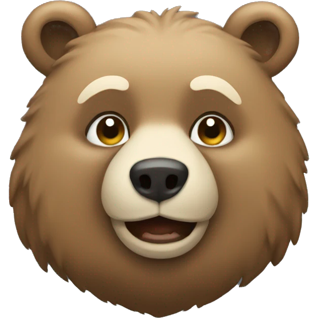 Bear with coay emoji