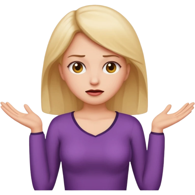 I want the information woman emoji but with the pleading emoji for the face emoji