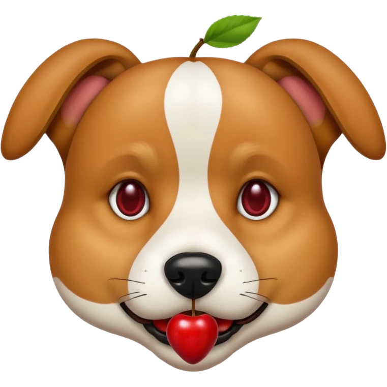 dog with cherries emoji