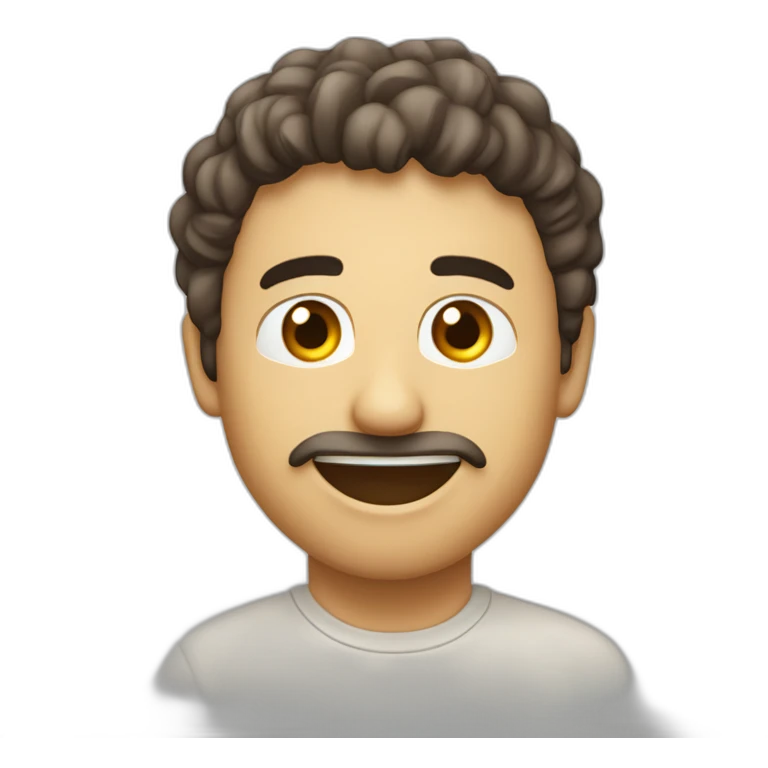 predicador canoso de anteojos riendo a carcajadas emoji