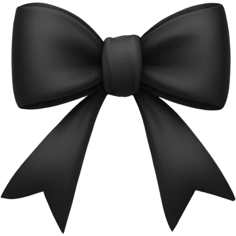 black bow emoji