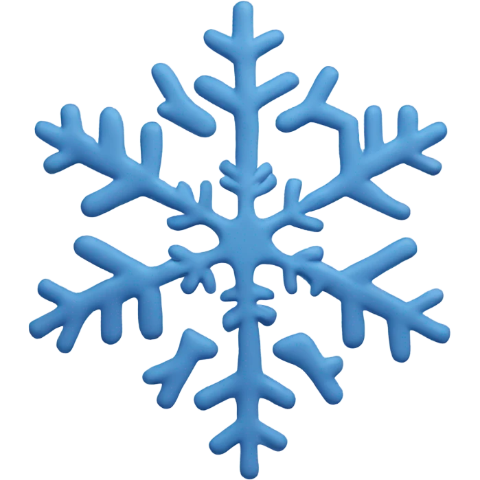 A snowflake with a face ￼ emoji