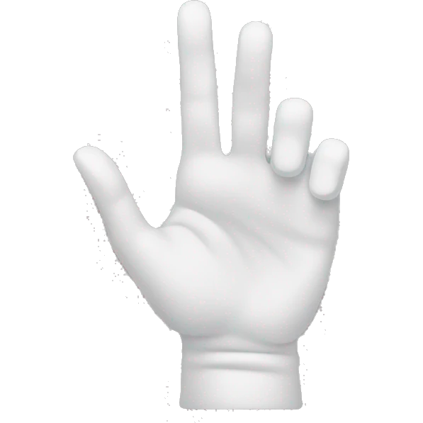 1 hand folding in half emoji