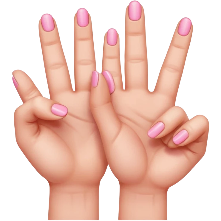 Two hands hooking pinky fingers emoji