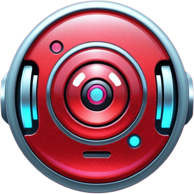 red glitter cyberpunk emoji