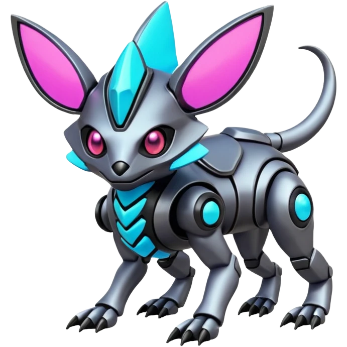  exotic cyber-Protogen-Fakémon-Pokémon-Vernid-creature emoji