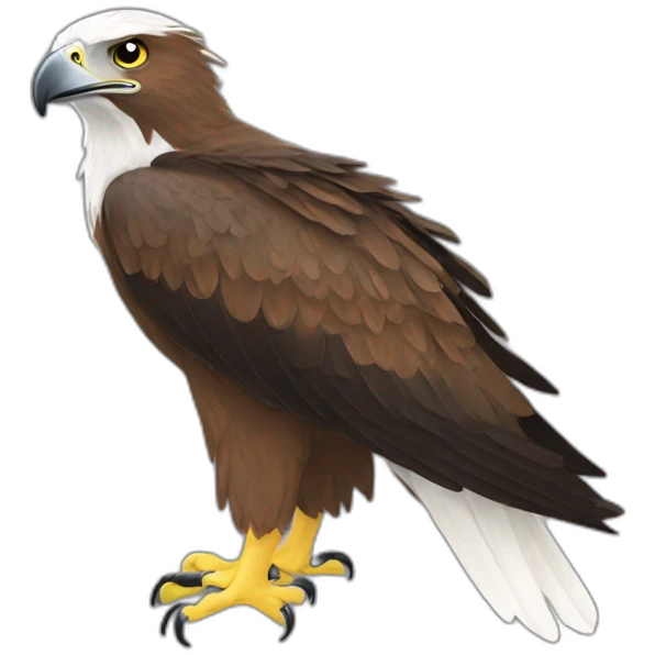 tasmanian wedge tail eagle brown head emoji