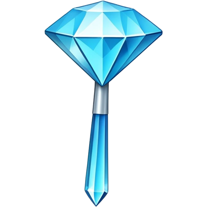 Minecraft diamond hoe emoji