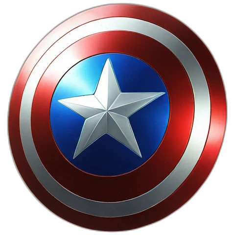 Captain america shield emoji
