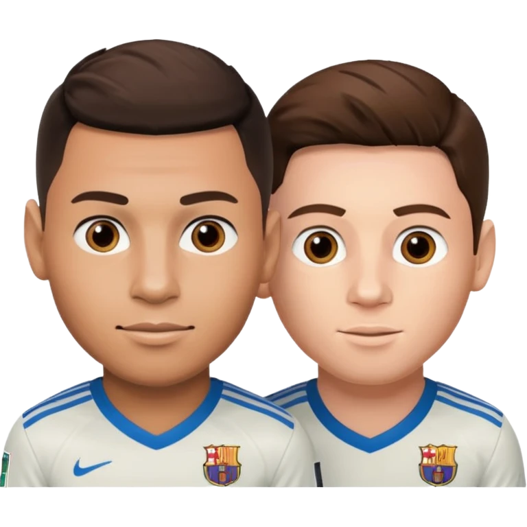 Ronaldo ve Messi yan yana olsun emoji