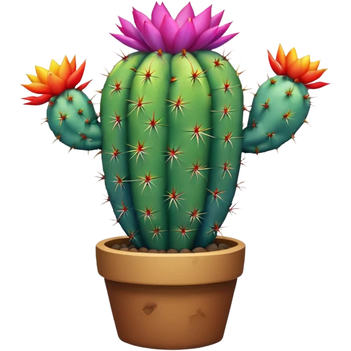 Rainbow cactus  emoji