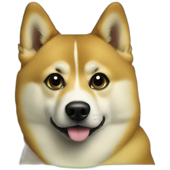 doge on a dollar bill as money emoji