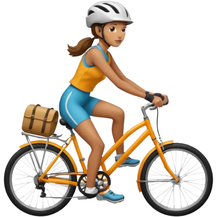 woman bicycle emoji