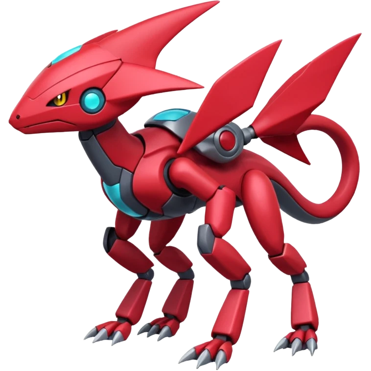 Heliolisk-Weavile-Cyclizar-Genesect-Pokémon, full body emoji