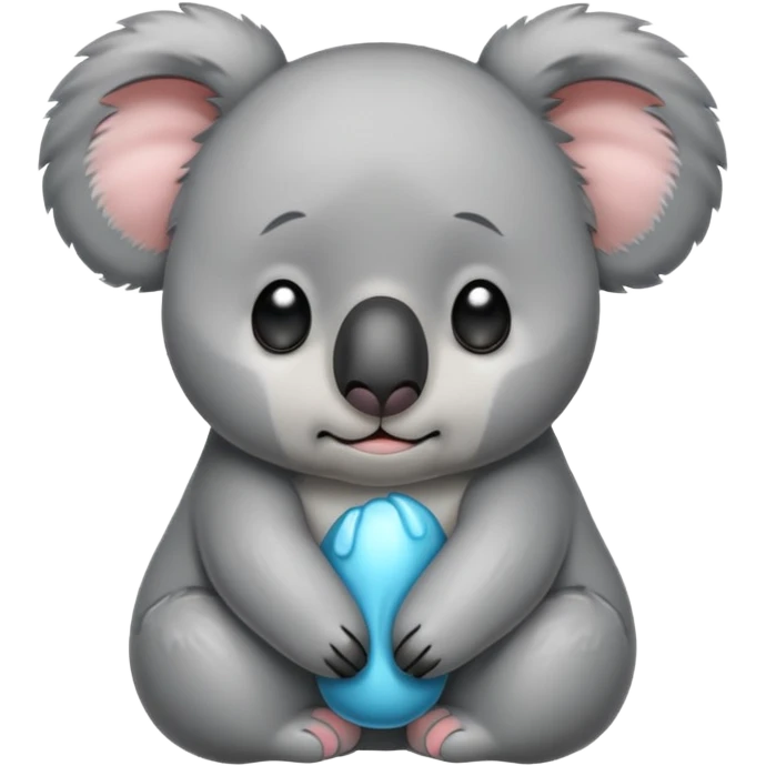 Cute koala that is crying and sad  emoji